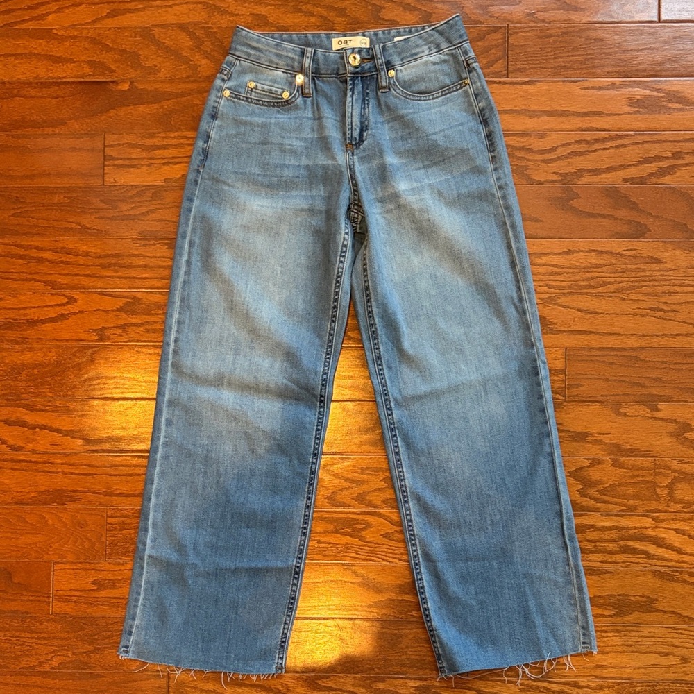 Oat New York Women's Light Blue Wide Leg Jeans